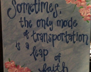 Leap of Faith Canvas | Quote Canvas , Quote Painting ...