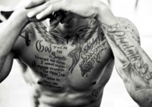 Bible Quote Tattoos Chest