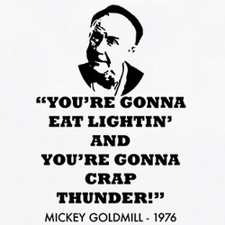 Rocky Mickey Goldmill You're Gonna Eat Lightnin' Boxing T Shirt $17.99 ...