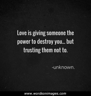 Love and trust quotes