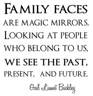 En een quote m.b.t. family faces .