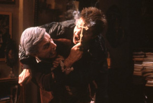 Still of Roddy McDowall and Chris Sarandon in Fright Night (1985)
