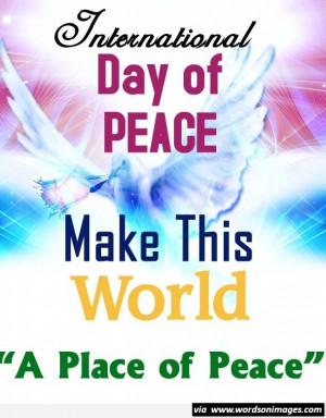 New peace short quotes with pictures