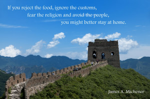 Beijing, China Quote: James A. Michener