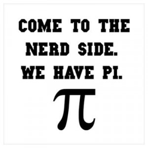 Come to the Nerd Side. We have ∏! #CafePress