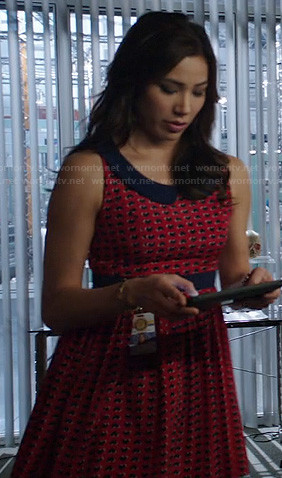 Dress With Peter Pan Collar Bones Michaela Conlin Clothes And