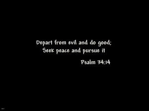 Psalm 34:14 – Seek Peace Papel de Parede Imagem