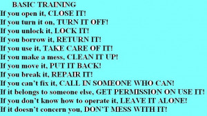 ... you break it, REPAIR IT! If you can’t fix it, CALL IN SOMEONE WHO