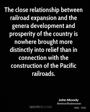 relationship between railroad expansion and the genera development ...