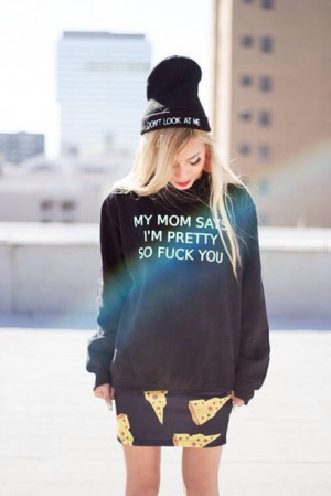 sweater black , funny , quotes skirt edit tags