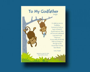 gift for Godfather, Godfather Gift from Godchild - Godfather Baptism ...