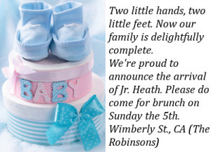 Birth Announcement Templates