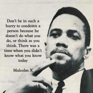 Malcolm X said it before me, but I think about this EVERY day!