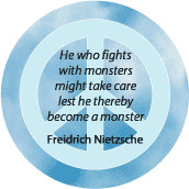 PEACE QUOTE: Fighting Monsters Freidrich Nietzsche Quote--PEACE SIGN ...
