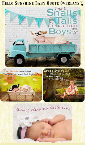 How To Create And Use Text Overlays For Baby Pictures – Photoshop ...