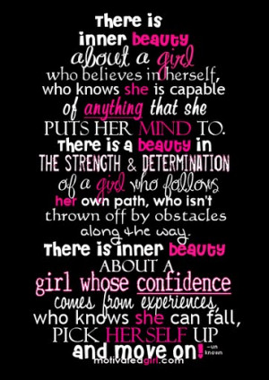 There is inner beauty quote