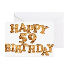 59th birthday card for a cookie lover Greeting Car for