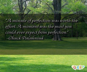 minute of perfection was worth the effort a moment was the most you ...