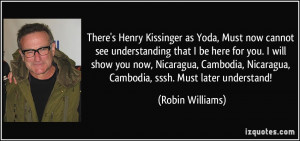 There's Henry Kissinger as Yoda, Must now cannot see understanding ...