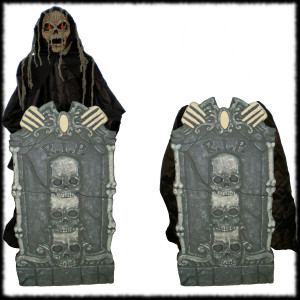 Animated Moving Halloween Party Decoration Grim Reaper Rising