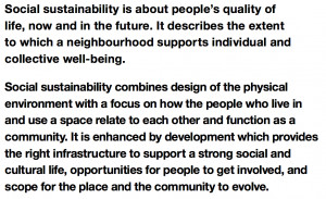 ... outlines a framework for defining and measuring social sustainability