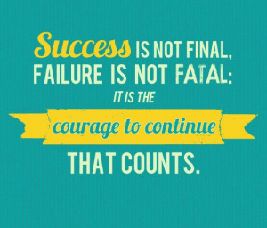 Courage to continue