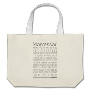 Maria Montessori Quotes Canvas Bag