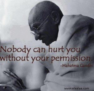 Nice Thoughts-Quotes-Mahatma Gandhi-Permission-Hurt-Great-Best