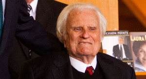 Billy Graham is pictured at the Billy Graham Library in Charlotte ...