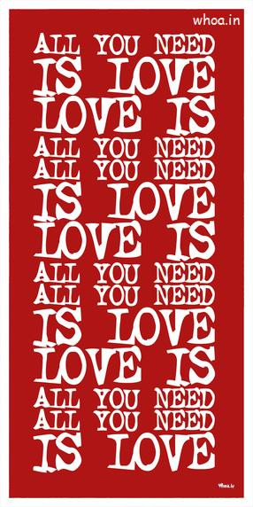 all you need is love quotes red hd wallpaper, Love Quotes, Love ...