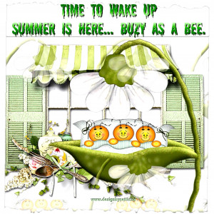 QUOTES♥ Time to wake up, #SUMMERTIME is here... buzy as a bee♥