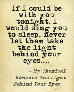 My Chemical Romance, The Light Behind Your Eyes