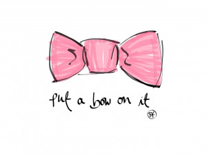 Like the idea of painting this bow on a big canvas and hanging it over ...