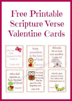 Free Printable Scripture Verse Valentines Christian Valentines from ...