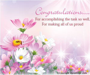 Congratulations You Made It Quotes Congratulations message card