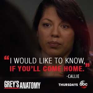 ... Callie Torres to Arizona Robbins! Grey's Anatomy quotes...best moment