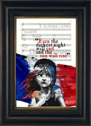 Victor Hugo Les Misérables Quote French Flag on by ForgottenPages, $8 ...