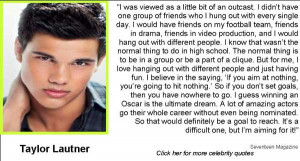 TaylorLautner Demi Lovato Quotes About Bullying