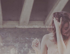 Cigerette Cute Despise Girl Love Quote Smoke Vintage Smoking - PicShip