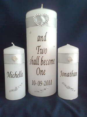 Wedding Unity Candles by Rose