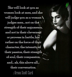 strength of their arguments, and not in their cleverness or prowess ...