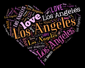 image of wordcloud isolated love heart of city on black background ...
