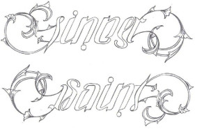 sinner saint ambigram by