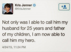 Kris tweeted this after the interview aired