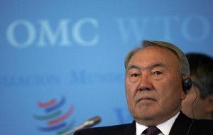 Kazakhstan's President Nursultan Nazarbayev attends a special session ...