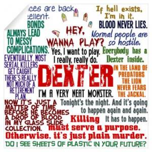 CafePress > Wall Art > Wall Decals > Best Dexter Quotes Wall Decal