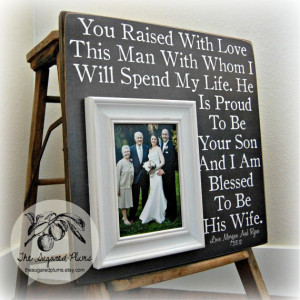 ... , Parents Thank You Gift, Wedding, Personalized Picture Frame 16x16