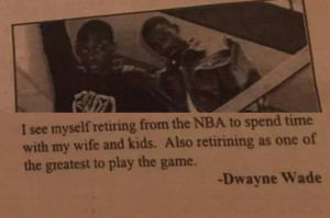 Dwyane Wade Predicted NBA Superstardom with HS Yearbook Quote ...