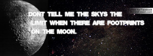 Sky's The Limit Quote Profile Facebook Covers