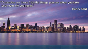 Inspirational Life Quotes by Henry Ford: Obstacles are those frightful